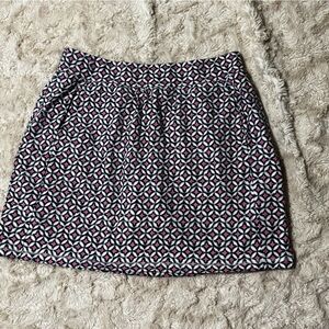 T by Talbots Women's size Medium Skirt Built in Shorts Blue White Pink Batik